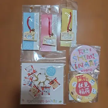 치이카와/모구모구 본점/후시미 이나리/캔뱃지/6연 아크릴 키링/미니 에마