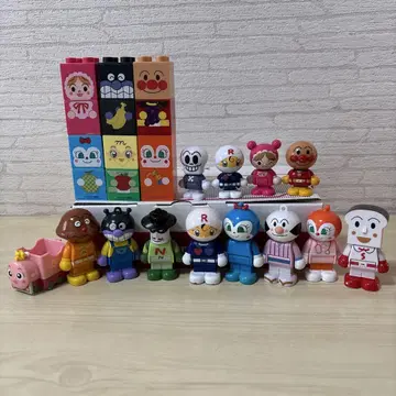 호빵맨 블록 라보 블록 라보 스윙 타운 인형 세트