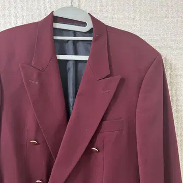 80s~90s 독일제 더블 테일러드 블레이저 버건디