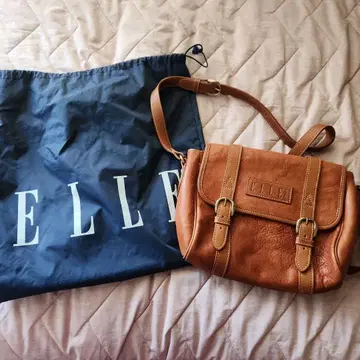 ELLE 브라운 숄더백 수납 가방 포함