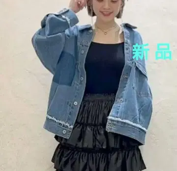 니코앤드 데님 자켓 오버 사이즈 블루종 G 자켓