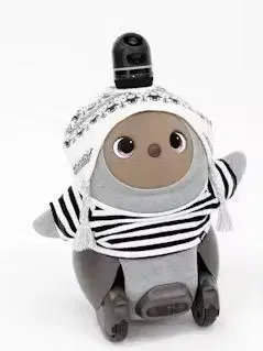 니트 자카드 모자 (화이트)