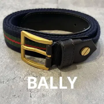 [BALLY] 캔버스 가죽 105/42 벨트 남성용