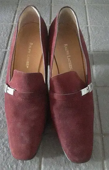 랄프 로렌 스웨이드 적갈색 24~24.5cm