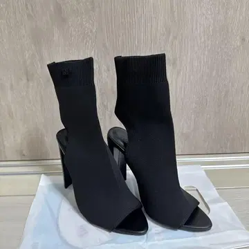 다리치 로고 스트레치 부츠 블랙 S 사이즈