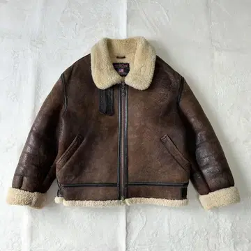 3XL WIND ARMOR B-3 플라이트 자켓 가죽 자켓