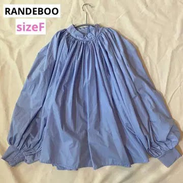 랑데부 Balloon volume shirt 블루 프리 사이즈