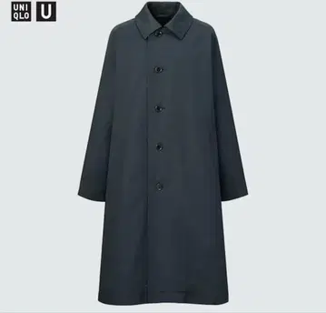 유니클로 UNIQLO 스텐카라 코트 다크 블루 트렌치코트