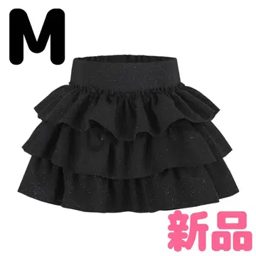 ANDWANG Kirakirafrill culotte mini skirt