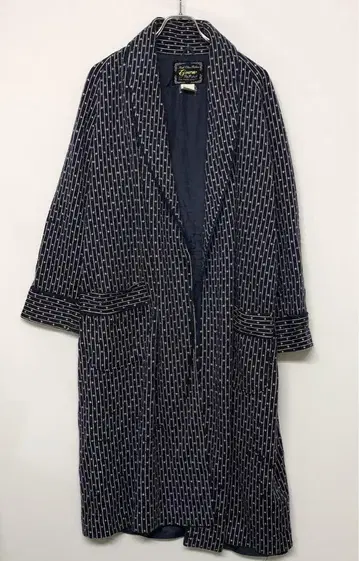 레트로 빈티지 Gown PoP 팝 일본산 구제 의류 스트라이프 패턴 가운