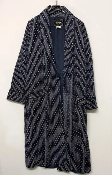 레트로 빈티지 Gown PoP 팝 일본산 구제 의류 스트라이프 패턴 가운