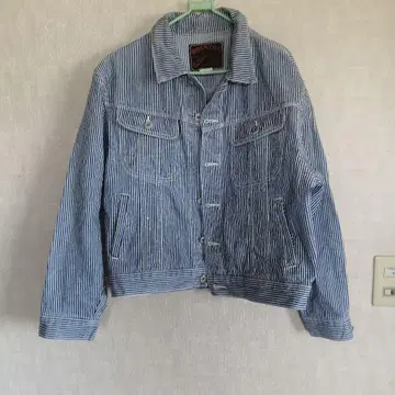 HOUSTON 스트라이프 데님 자켓