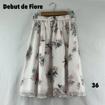 W0566S Debut de Fiore 무릎 기장 스커트