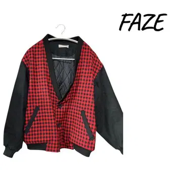 [남성용] FAZE 빨검 체크 자켓