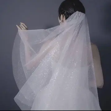 Aile [ M size ] GRV-09 글리터 웨딩 베일