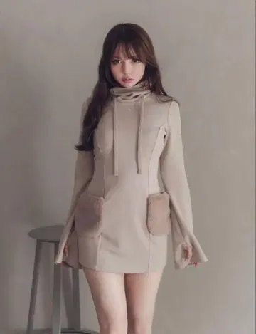 퍼 포켓 미니 드레스