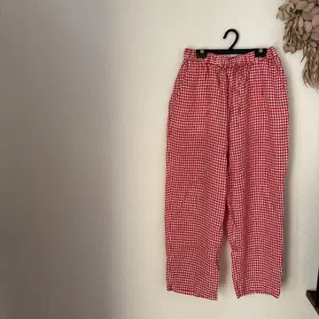 새상품 journal luxe 저널럭스 린넨 깅엄 이지 팬츠