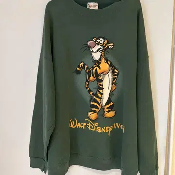월트 디즈니 월드 90s 티거 맨투맨 빈티지