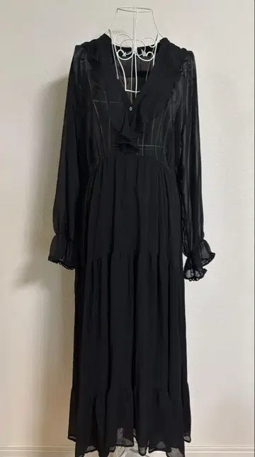 ZARA 시스루 블랙 롱 드레스 택 포함 새상품