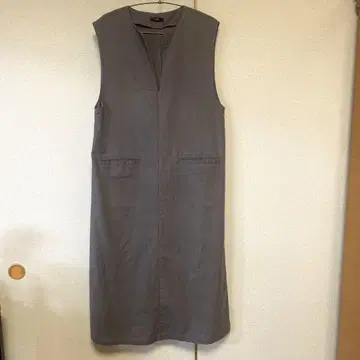 ITEMS URBAN RESEARCH 오버롤 스커트, 원피스 린넨 혼방