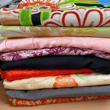 [ 기모노 묶음 판매 ] 호몬기 후리소데 토메소데 오비 2개