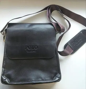 POLO 다크 브라운 숄더백