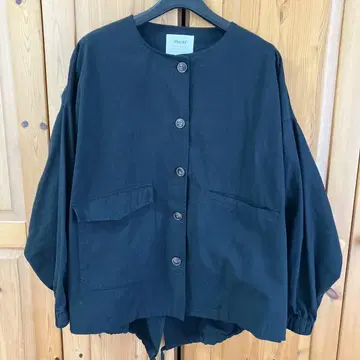 Blucielo 오버 사이즈 자켓 블랙