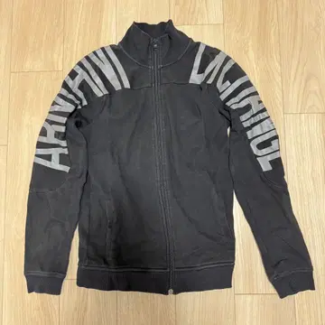 Armani 블랙 집업 후드티