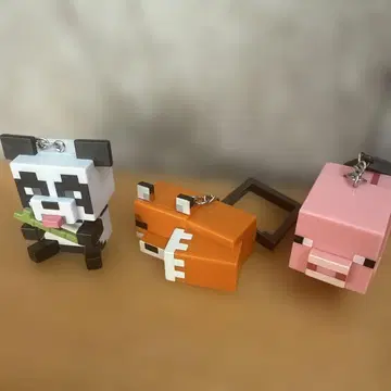 여우 팬더 돼지 MINECRAFT 마인크래프트 백팩 키링 시리즈