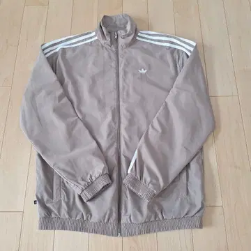 아디다스/adidas 오버 사이즈 트랙 자켓 브라운 베이지