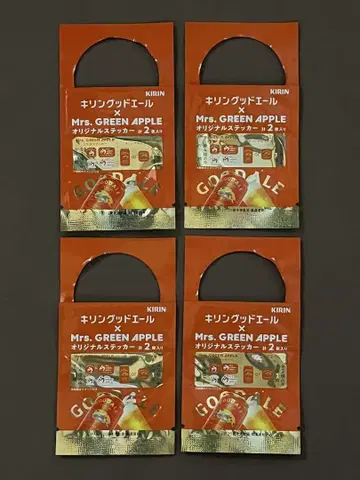 KIRIN 굿에일 Mrs.GREEN APPLE 스티커 4개