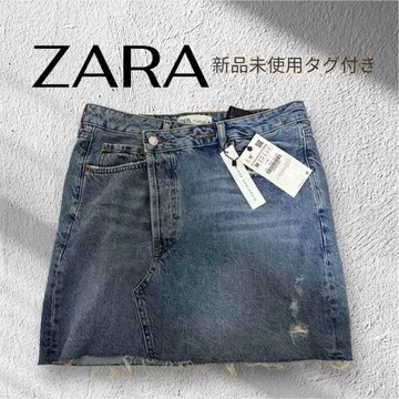 ZARA 데님 미니 스커트 미사용 새상품 택 포함