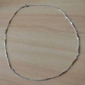 실버 링크 체인 목걸이 약 40cm
