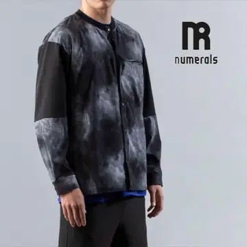 새상품급 NUMERALS  셔츠 자켓 M 블랙 올 패턴
