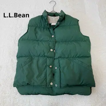 엘엘빈 다운 베스트 70s 빈티지 필기체 택 M 레어