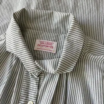 GALLEGO DESPORTES 스트라이프 셔츠 원피스 튜닉