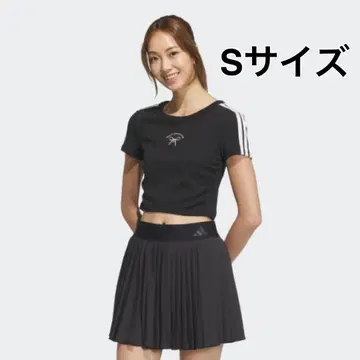발레코어 adidas 리본 크롭 T셔츠 S