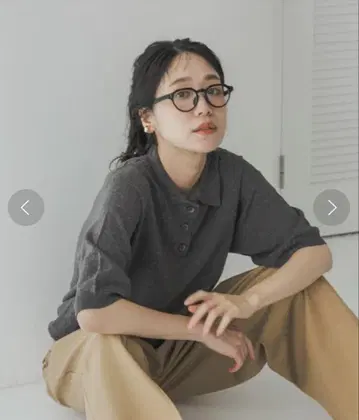 어반 리서치 도어스 니트 피케 셔츠