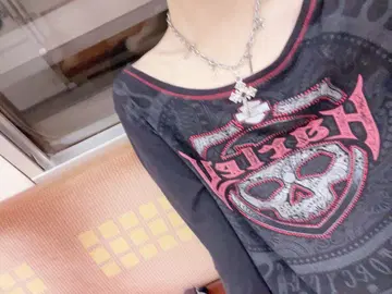 할리데이비슨 구제 의류 Y2K 그런지 롱티 grancy