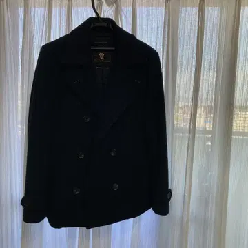 [ 나노 유니버스 ] 울 캐시미어 피코트 블랙 L 사이즈