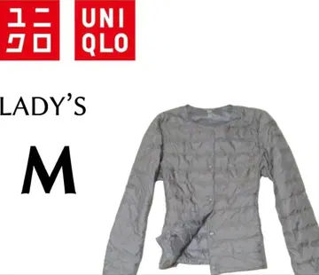 새상품급 UNIQLO 울트라 라이트 다운 자켓 노카라 그레이 M