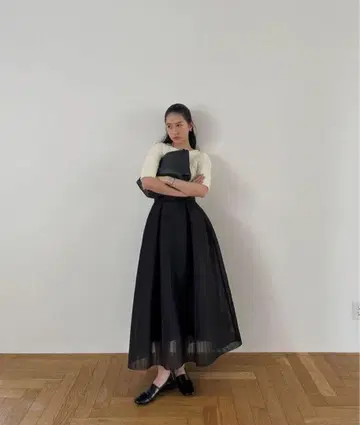 CLANE SHEER RUSSELL VOLUME FLARE SKIRT