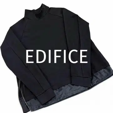 [ EDIFICE ] 모크넥 풀오버 ( 블랙 / 일본제 )