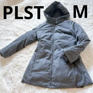 PLST 플라스테 다운 자켓 그레이 M 후드 코트 포멀