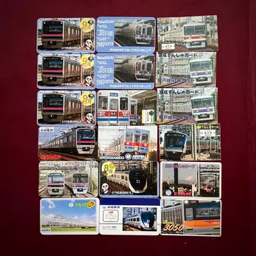 게이세이 전철 기차 카드 세트