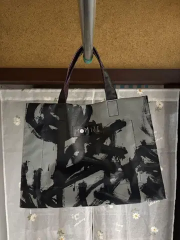 MOMIJI 핸드백 모드 페인트 패턴 블랙 그레이