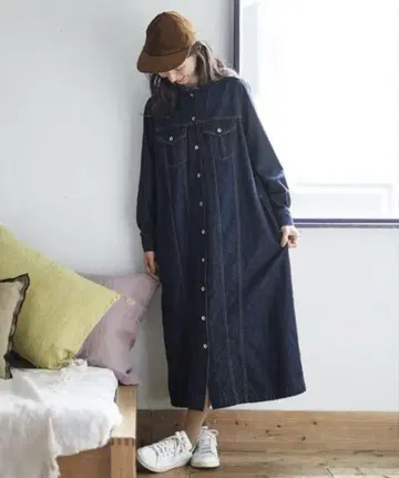 써니클라우드 데님 원피스 MP 사이즈