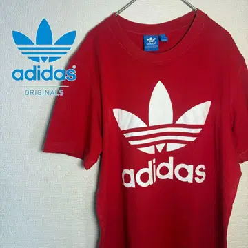adidas originals 빨간색 T셔츠 남성용 여성용