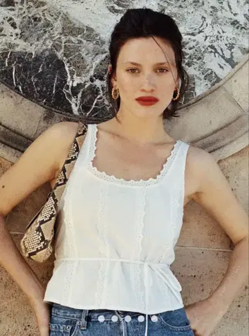 Rouje paris SABINE 탱크탑 레이스