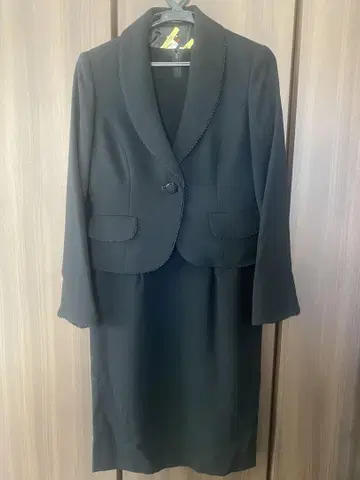 여성용 상복 원피스 수트 블랙 포멀